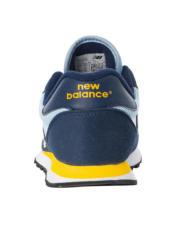 New Balance 500 Suede Trainers - Navy/Light Chrome Blue