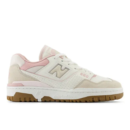 New Balance Women's BBW550 Sneakers - White/Pink