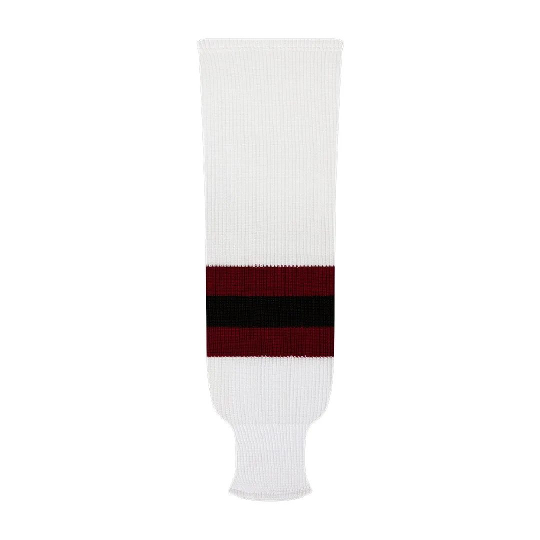 NHL Pattern 9800 Knit Hockey Socks: Arizona White