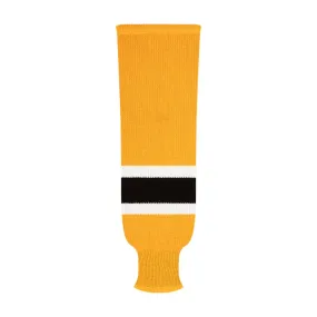 NHL Pattern 9800 Knit Hockey Socks: Boston Bruins Gold