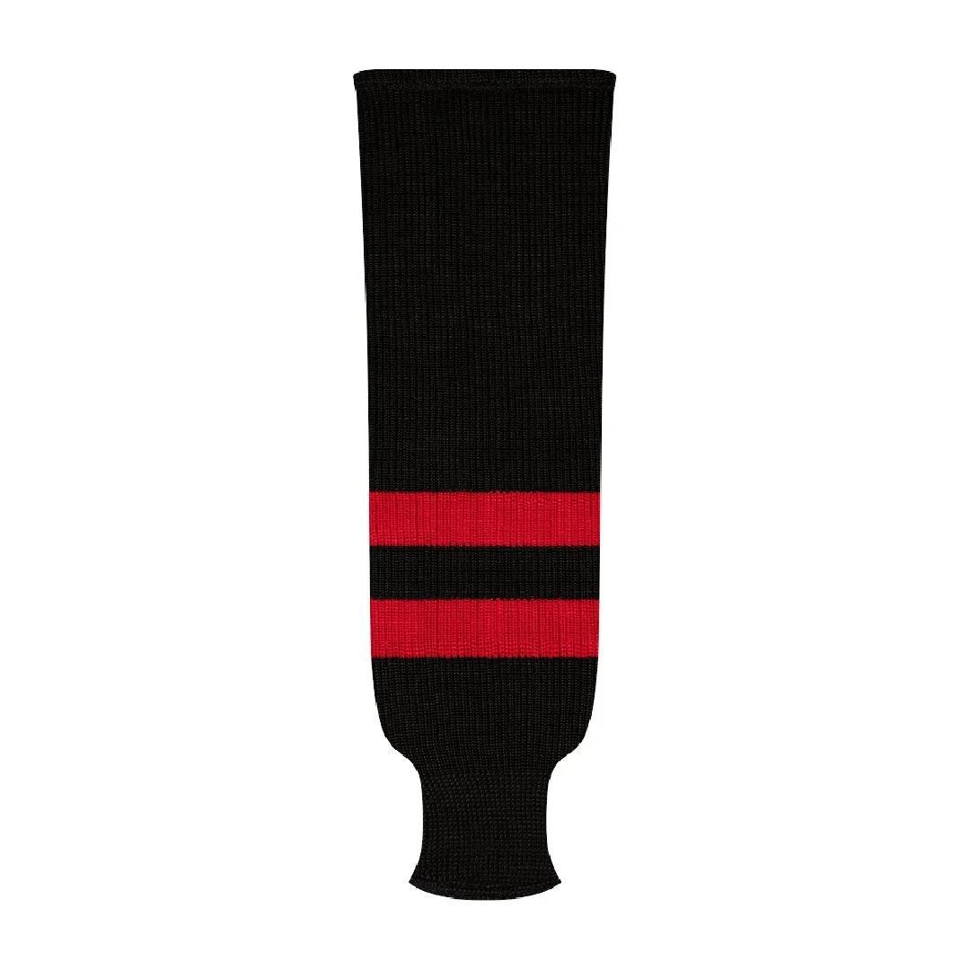 NHL Pattern 9800 Knit Hockey Socks: Ottawa Black