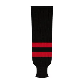 NHL Pattern 9800 Knit Hockey Socks: Ottawa Black