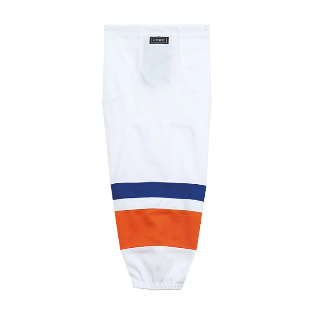 NHL Pattern K3G Pro Hockey Socks: New York Islanders White