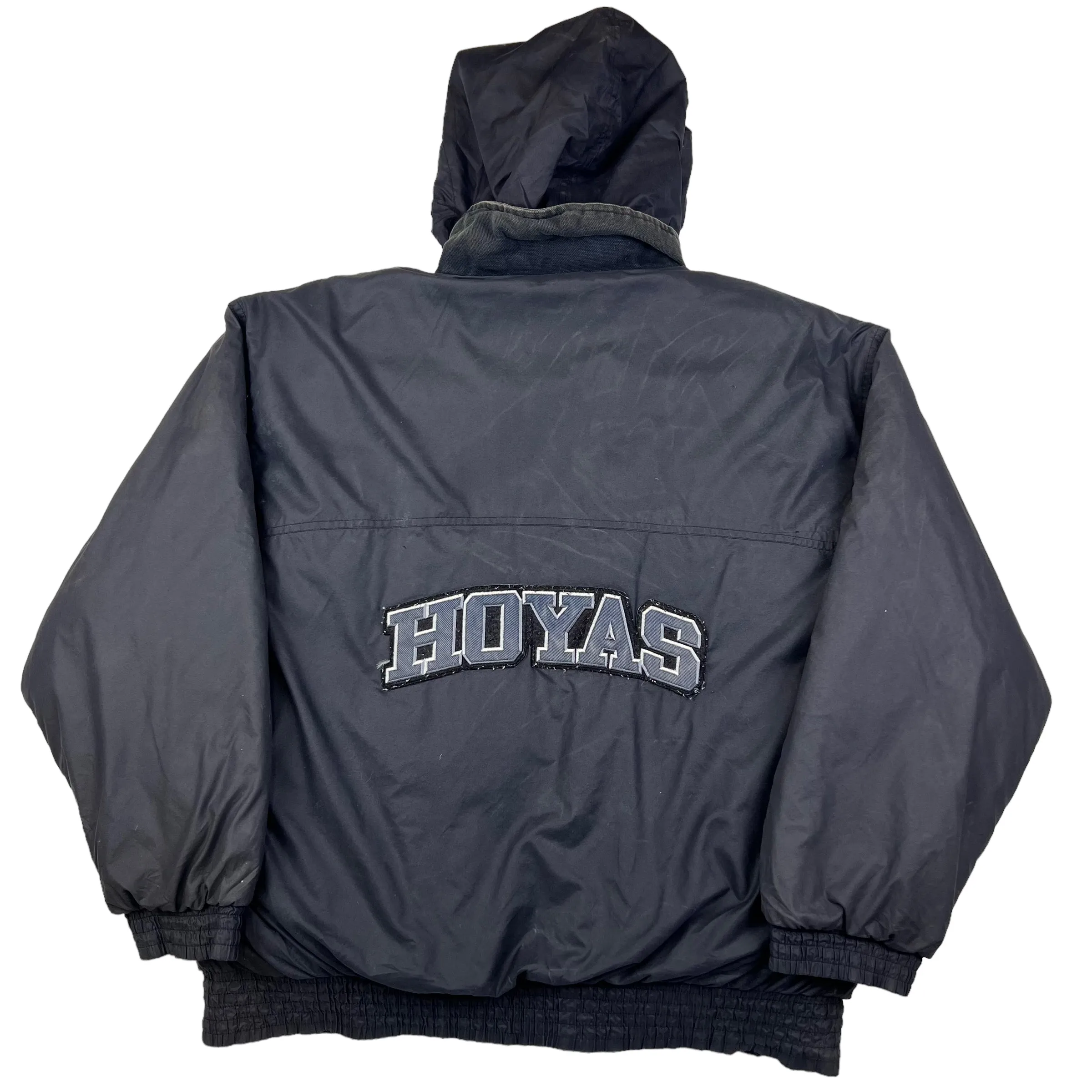 Nike Georgetown Hoyas Pullover Puffer Jacket Black Blue