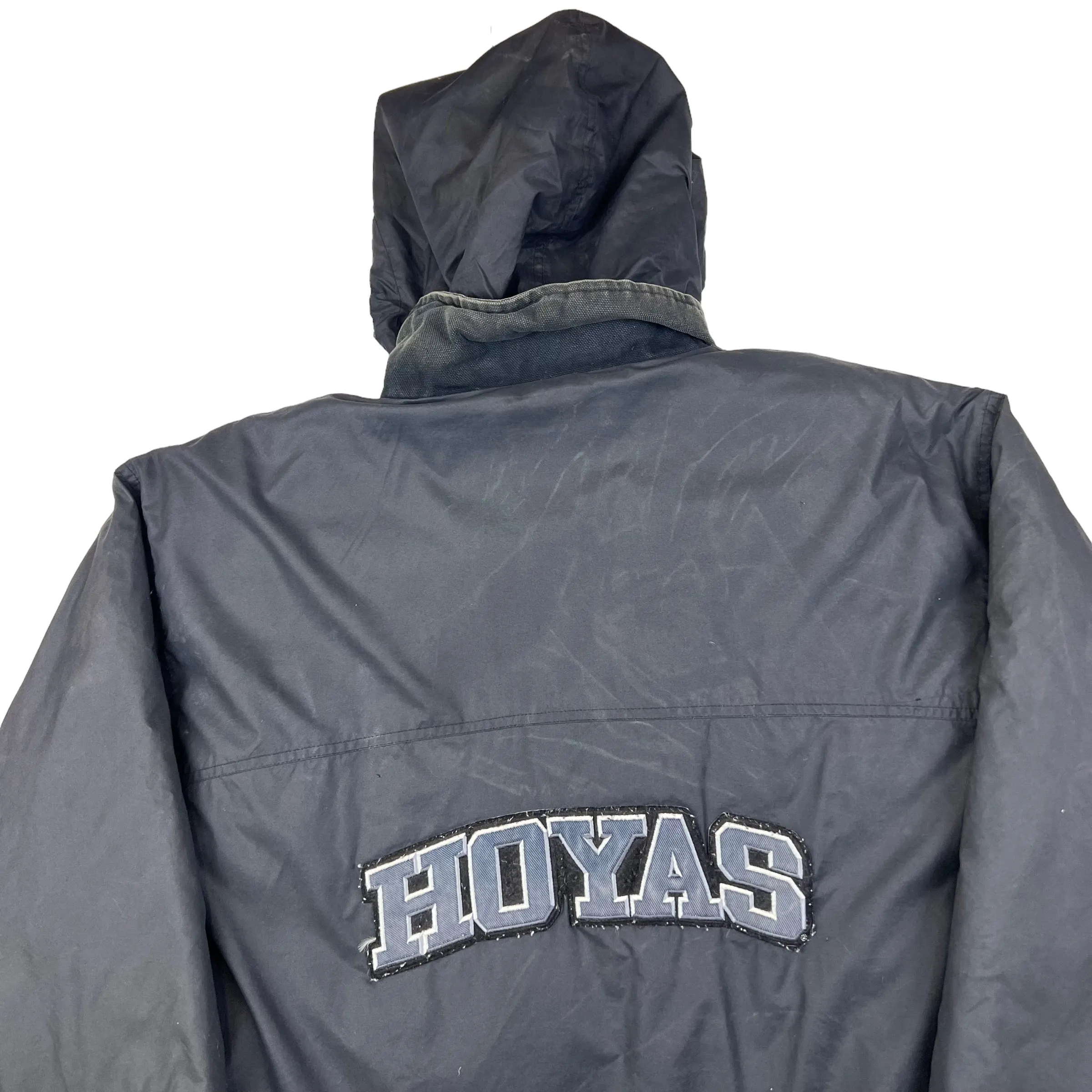 Nike Georgetown Hoyas Pullover Puffer Jacket Black Blue