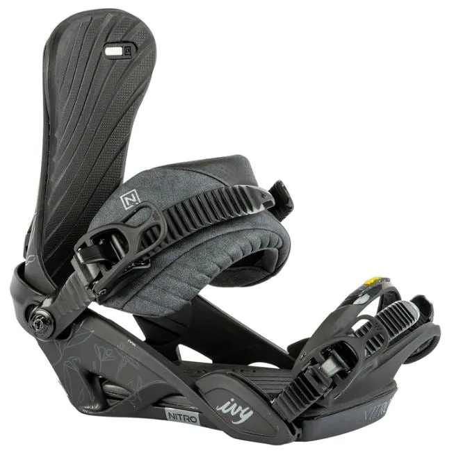 Nitro Ivy Women's Snowboard Bindings - Ultra Black - 2024