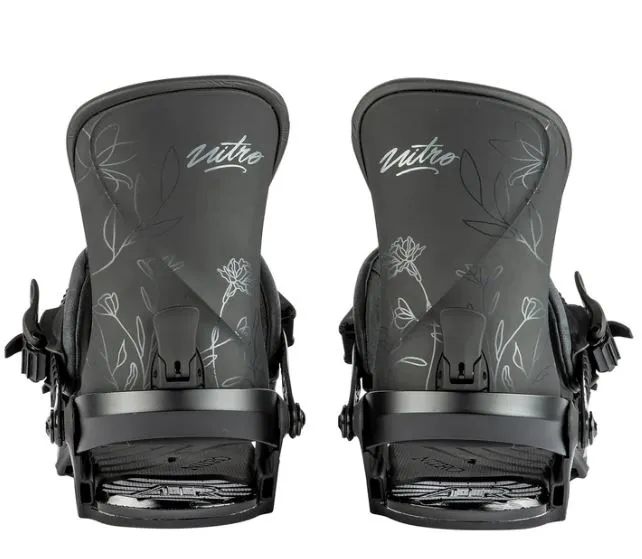 Nitro Ivy Women's Snowboard Bindings - Ultra Black - 2024