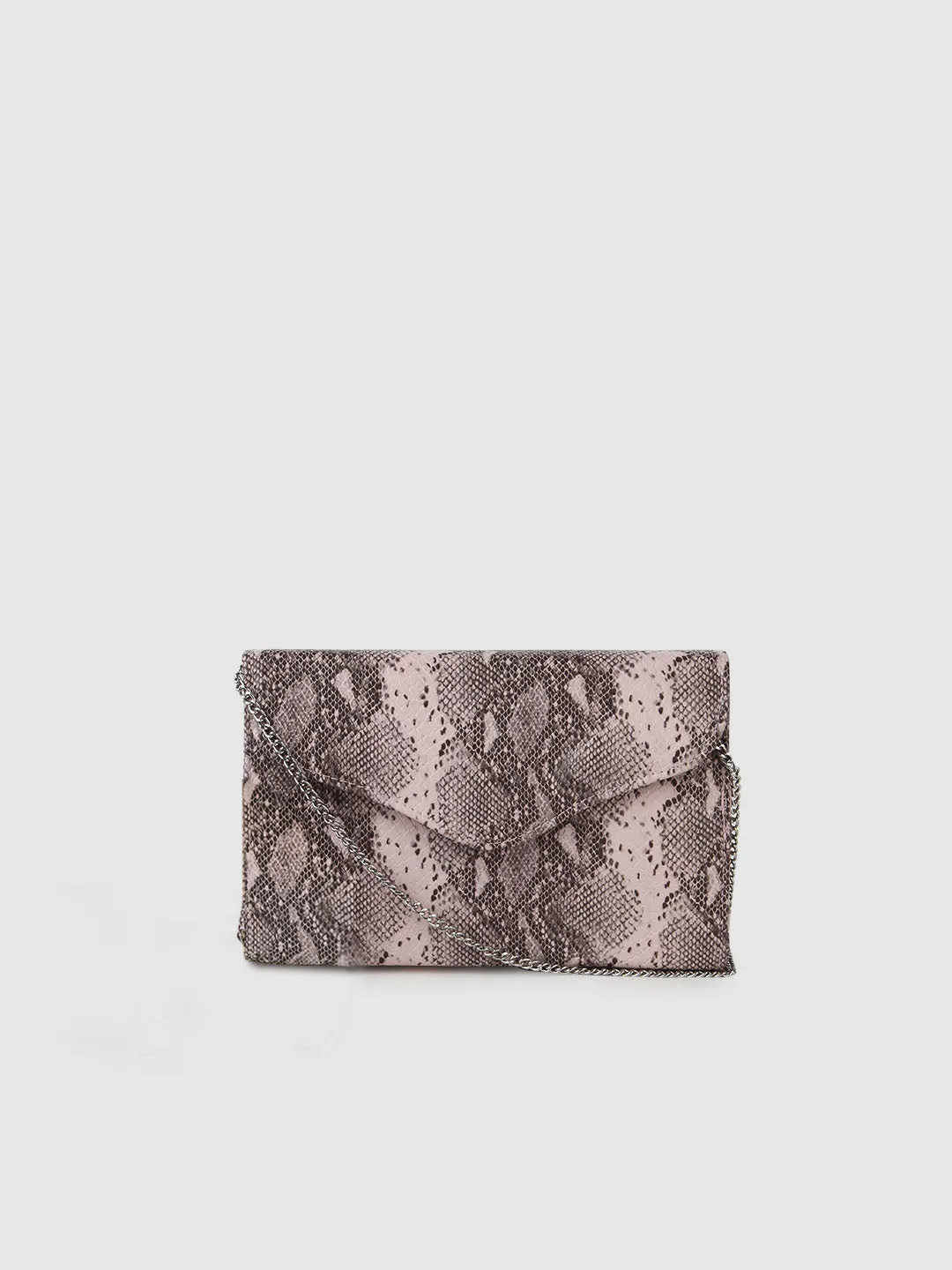 Nude Snake Clutch