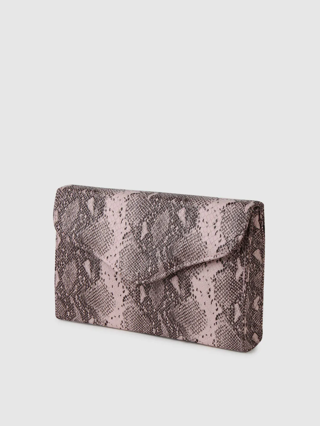 Nude Snake Clutch