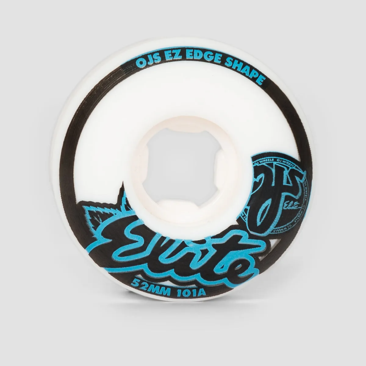 OJ EZ Edge 101a Elite Skateboard Wheels White 52mm