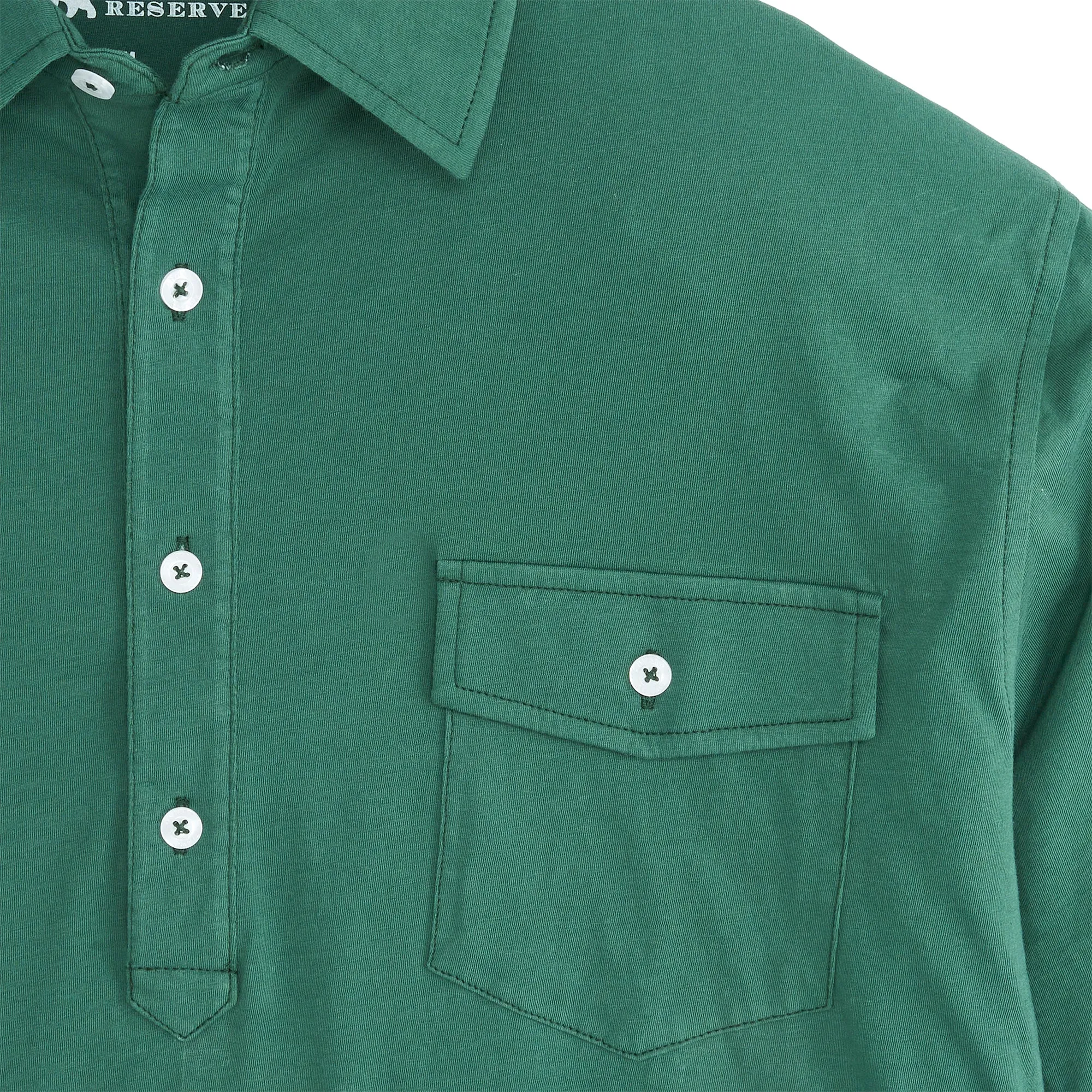 Old School Polo - Posy Green