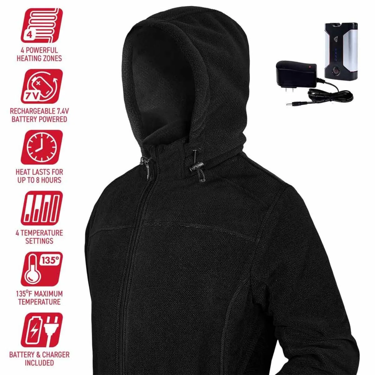 Open Box Gerbing 7V Men's Thermite Fleece Heated Jacket 2.0