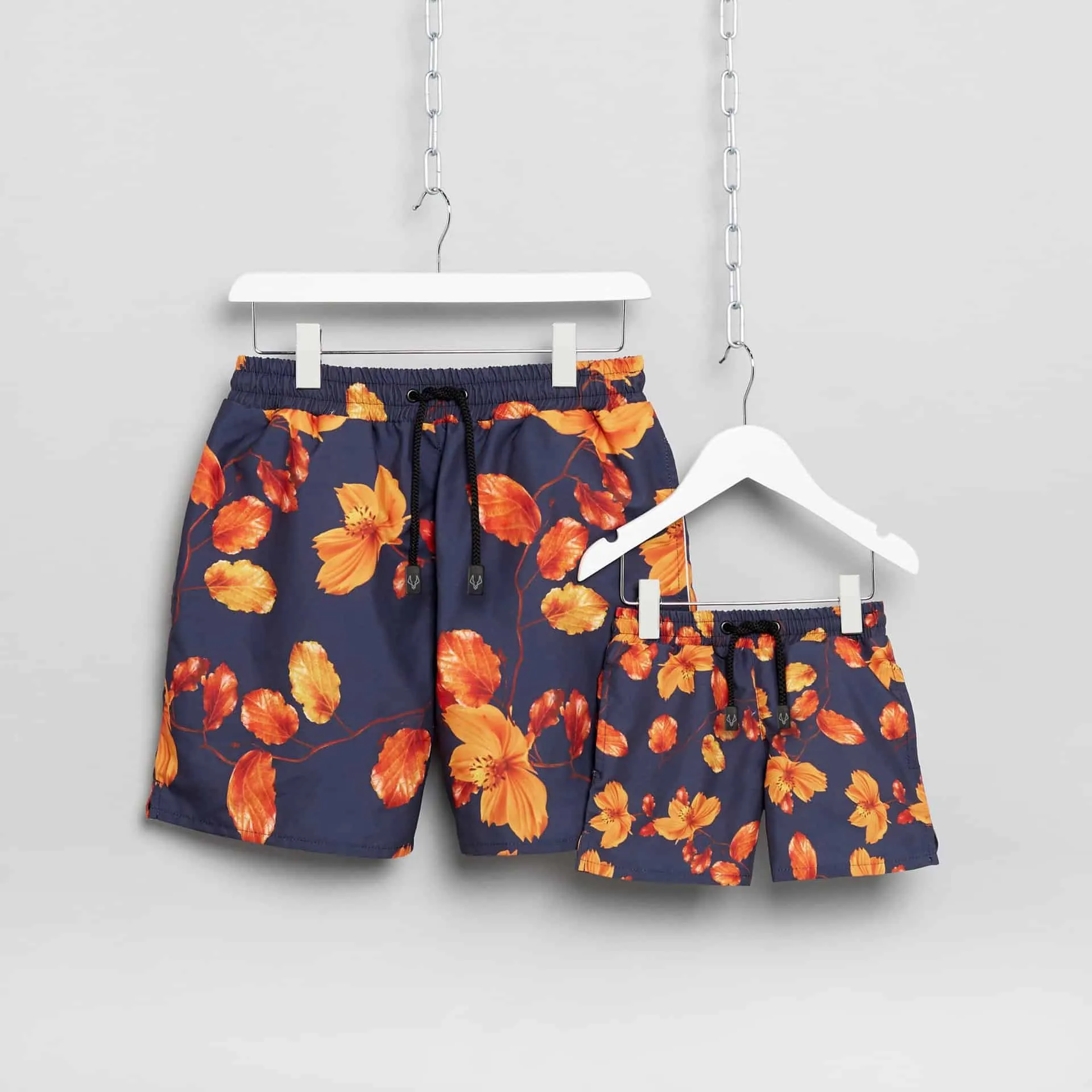 Orange Bloom Swim Shorts