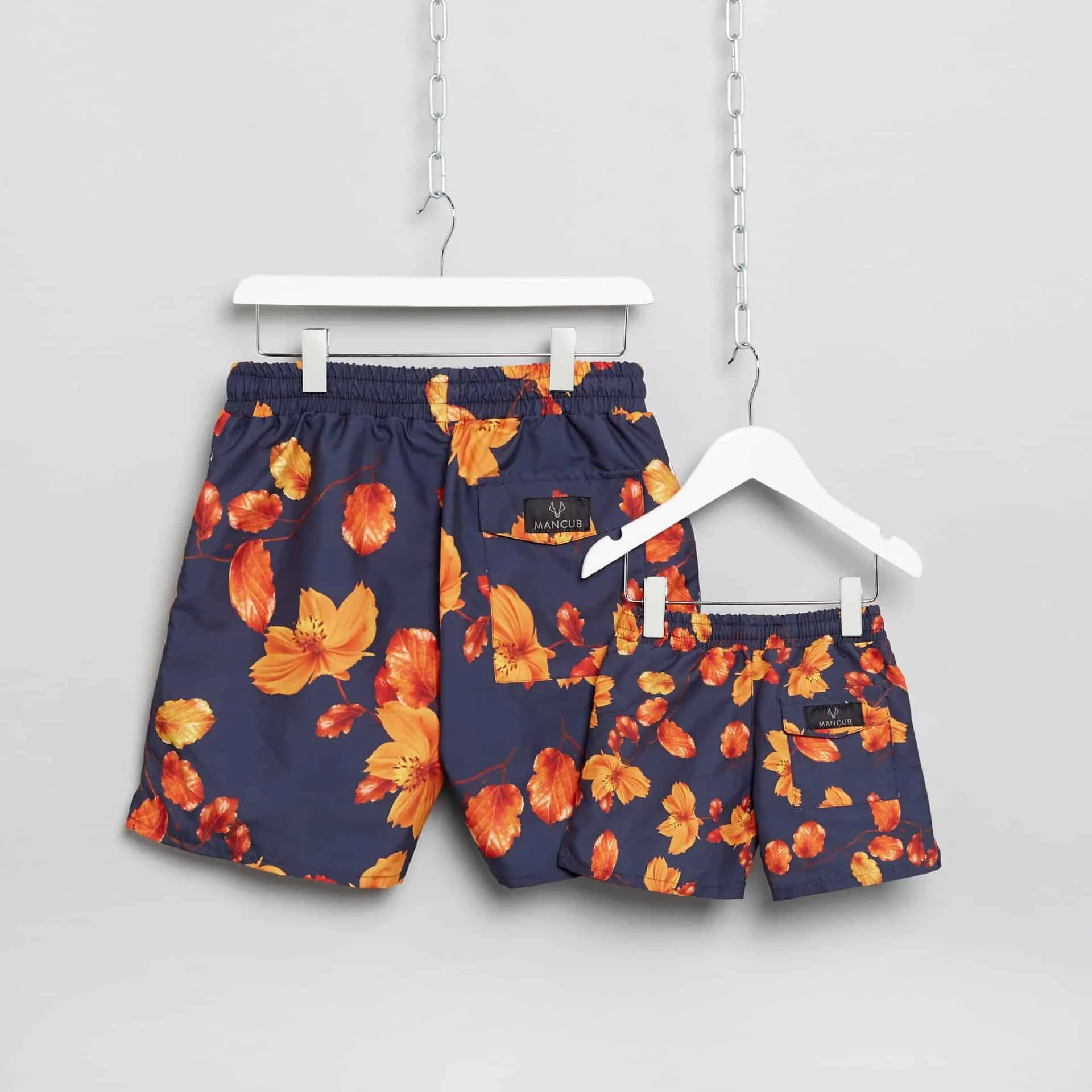 Orange Bloom Swim Shorts