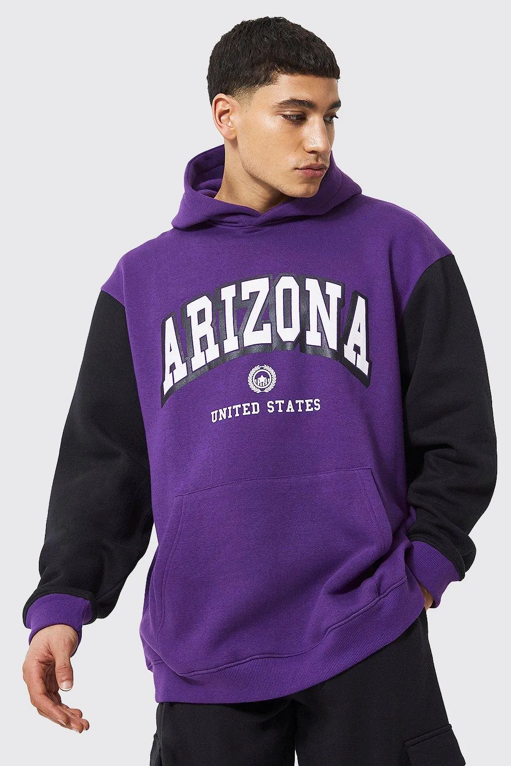 Oversized Colour Block Arizona Hoodie