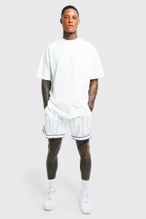 Oversized Ofcl Basketball T-shirt & Short Set