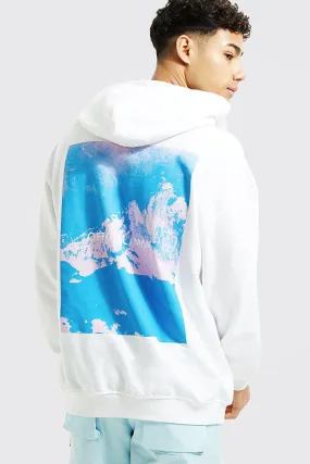 Oversized Official Man Back Print Hoodie