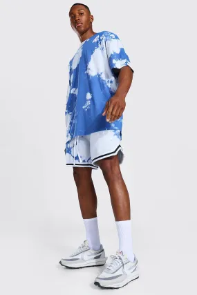 Oversized Tie Dye T-shirt & Basketball Short