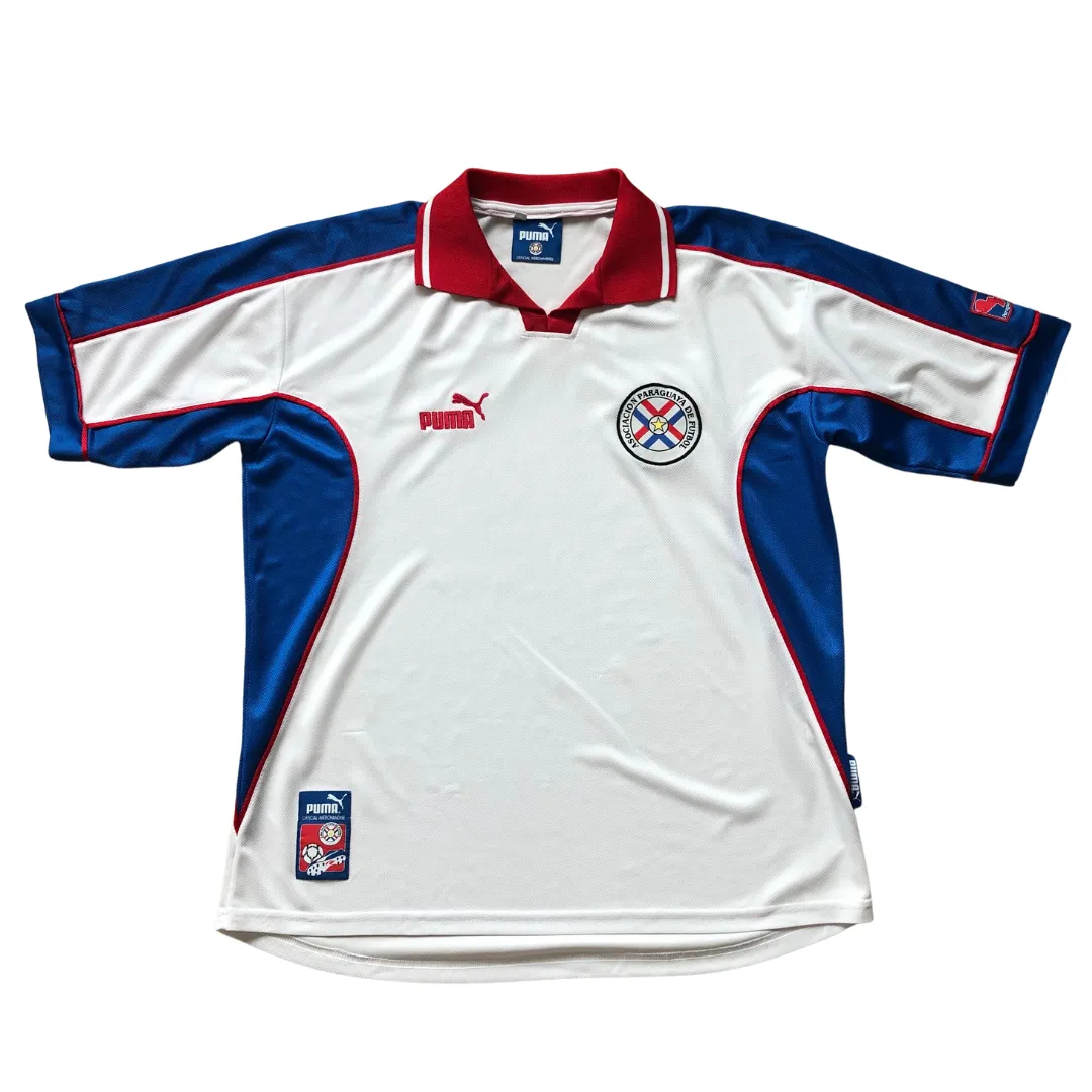 Paraguay 1999/2000 Puma Away Football Shirt Medium