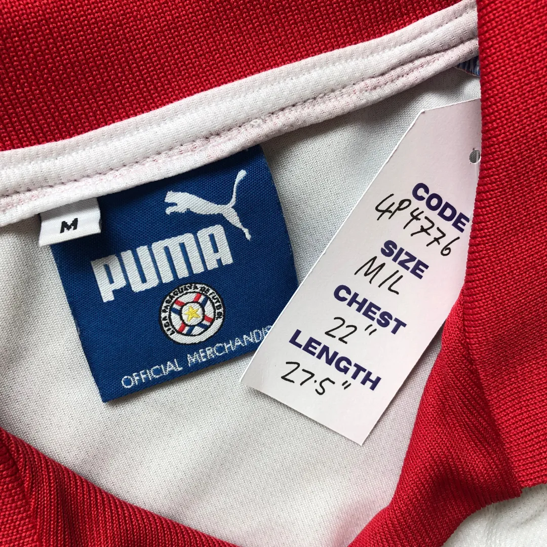 Paraguay 1999/2000 Puma Away Football Shirt Medium