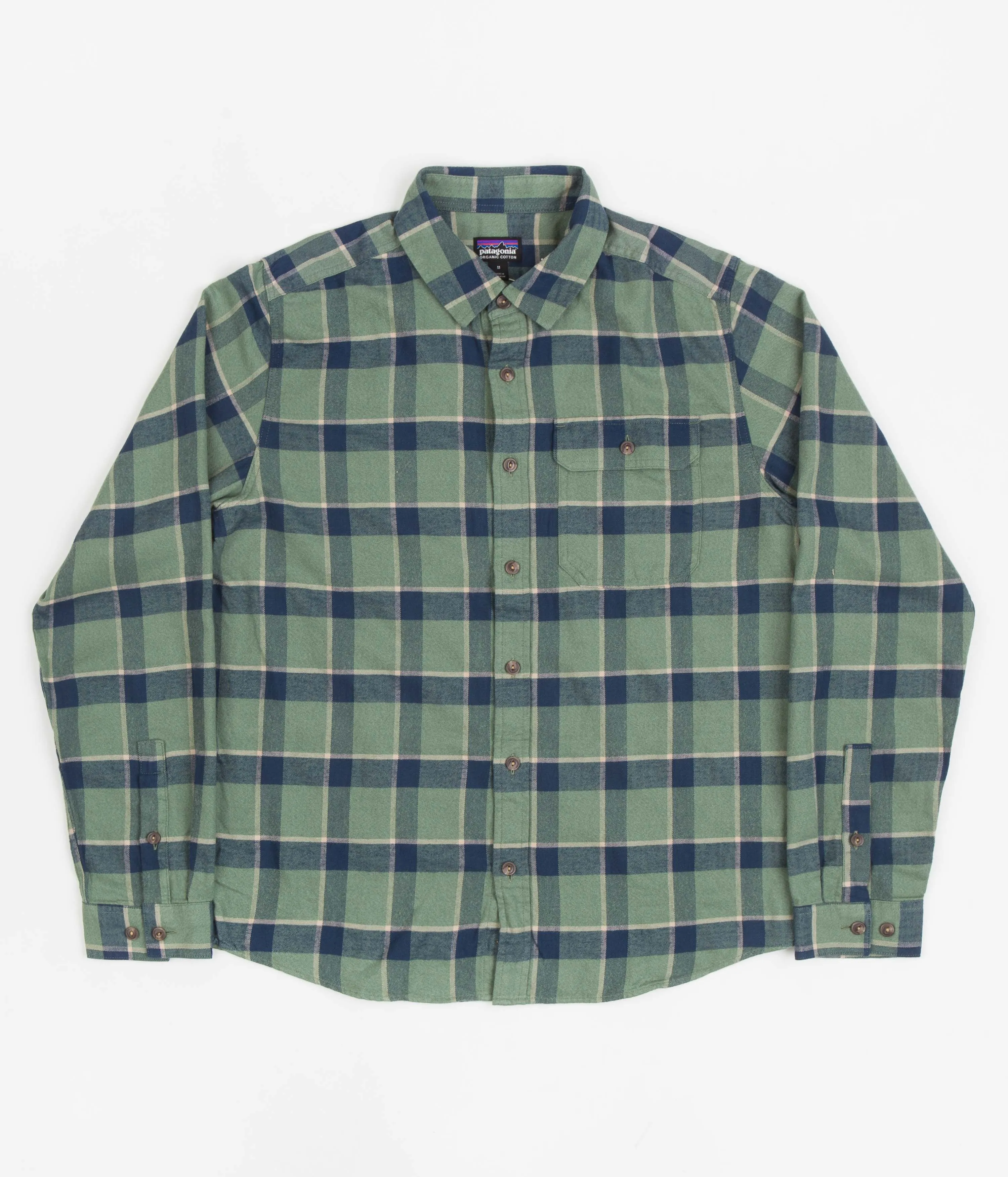 Patagonia Cotton In Conversion Fjord Flannel Shirt - Graft: Hemlock Green