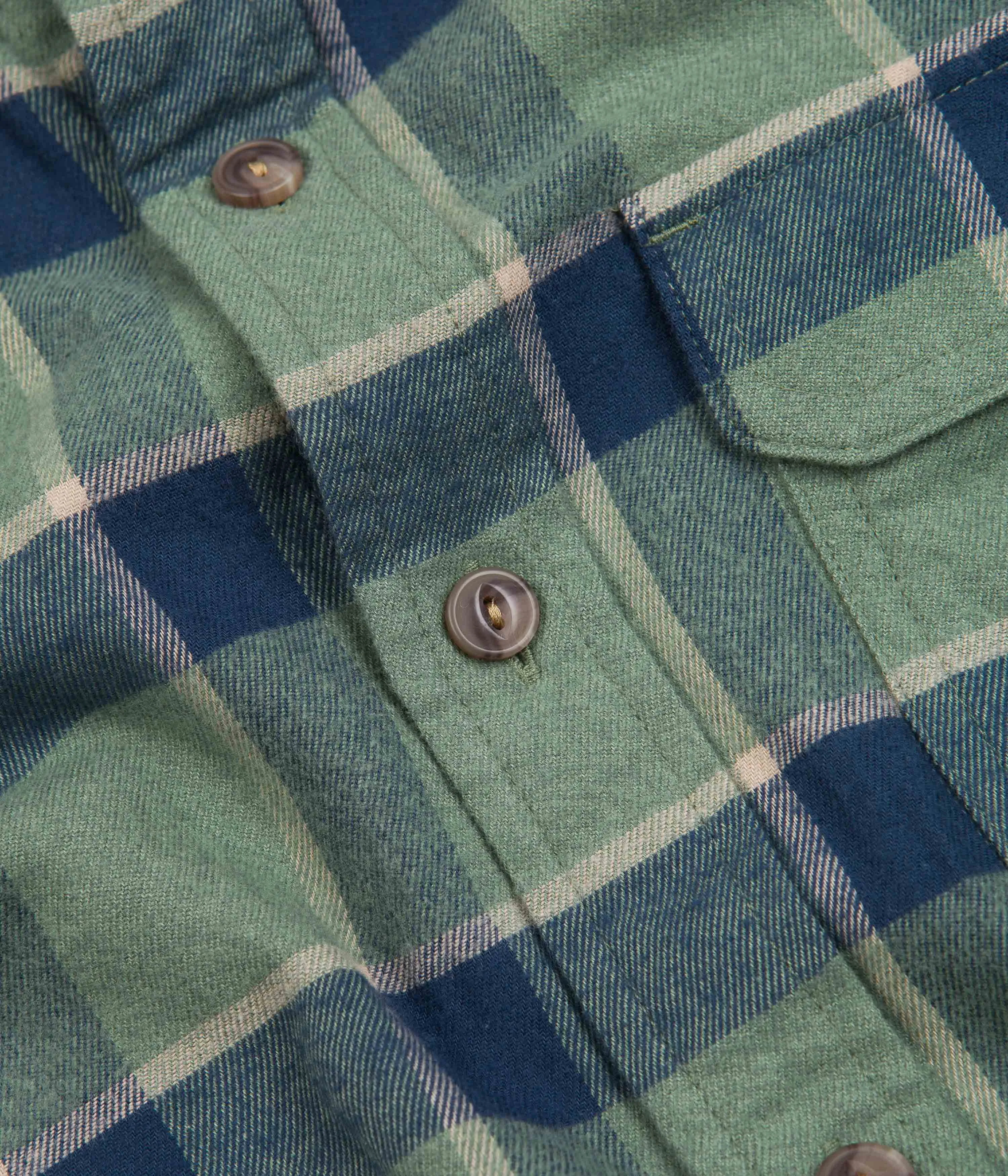 Patagonia Cotton In Conversion Fjord Flannel Shirt - Graft: Hemlock Green