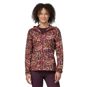 Patagonia Women's Houdini Jacket, Fitz Roy Patchwork: Night Plum / L