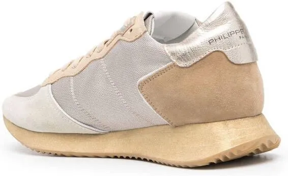 Philippe Model Paris suede low-top sneakers Neutrals