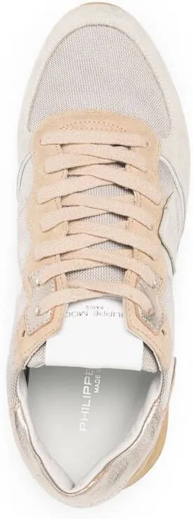 Philippe Model Paris suede low-top sneakers Neutrals