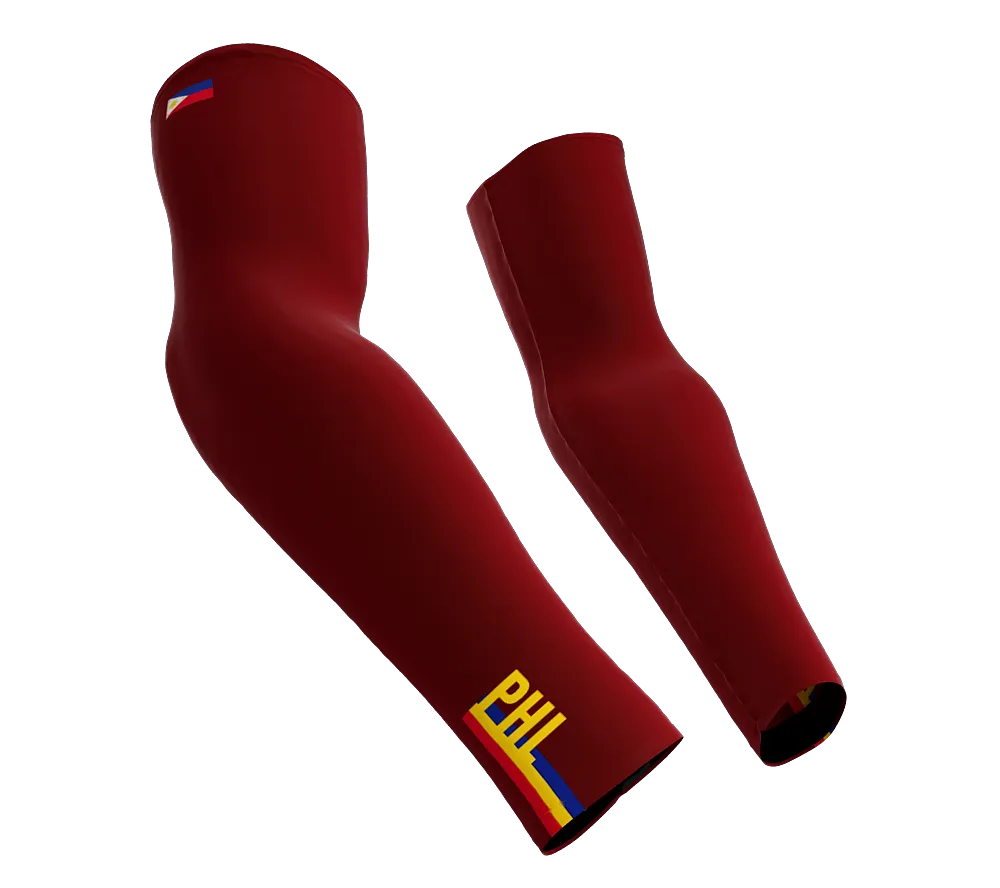 Philippines Code Compression Arm Sleeves - Walking - Cycling - Running - Golf - Baseball - Basketball