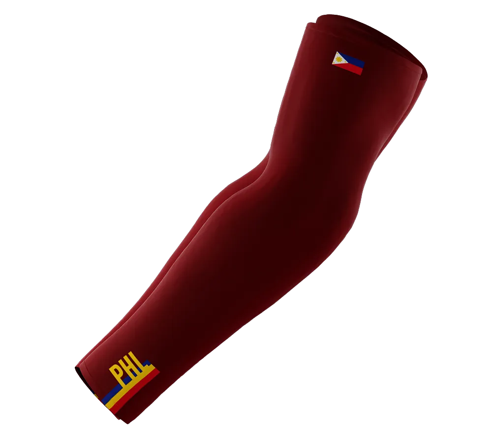 Philippines Code Compression Arm Sleeves - Walking - Cycling - Running - Golf - Baseball - Basketball