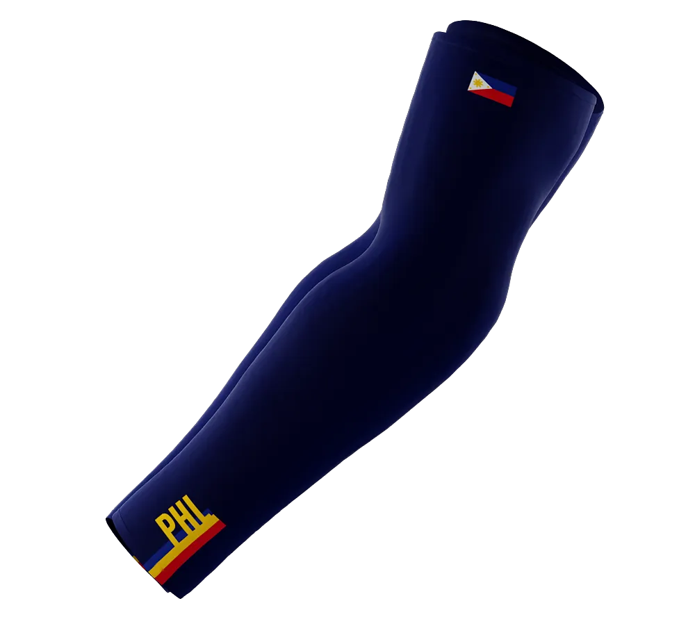 Philippines Code Compression Arm Sleeves - Walking - Cycling - Running - Golf - Baseball - Basketball