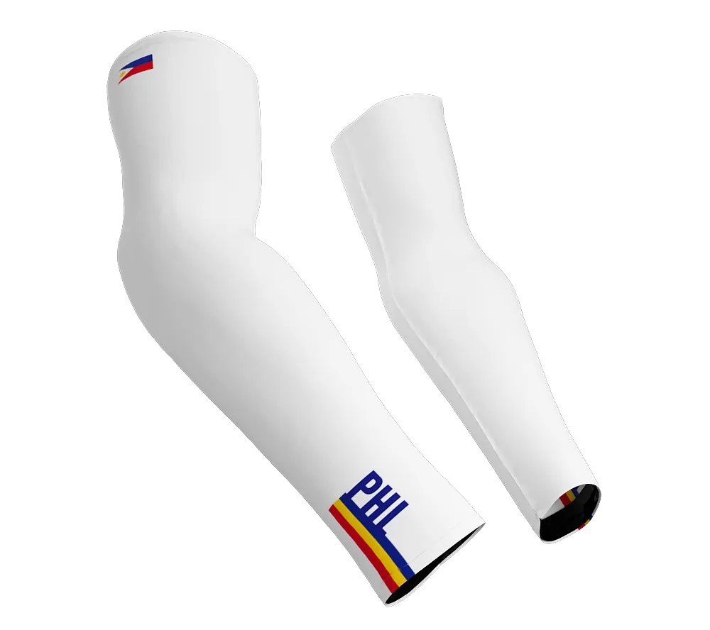 Philippines Code Compression Arm Sleeves - Walking - Cycling - Running - Golf - Baseball - Basketball