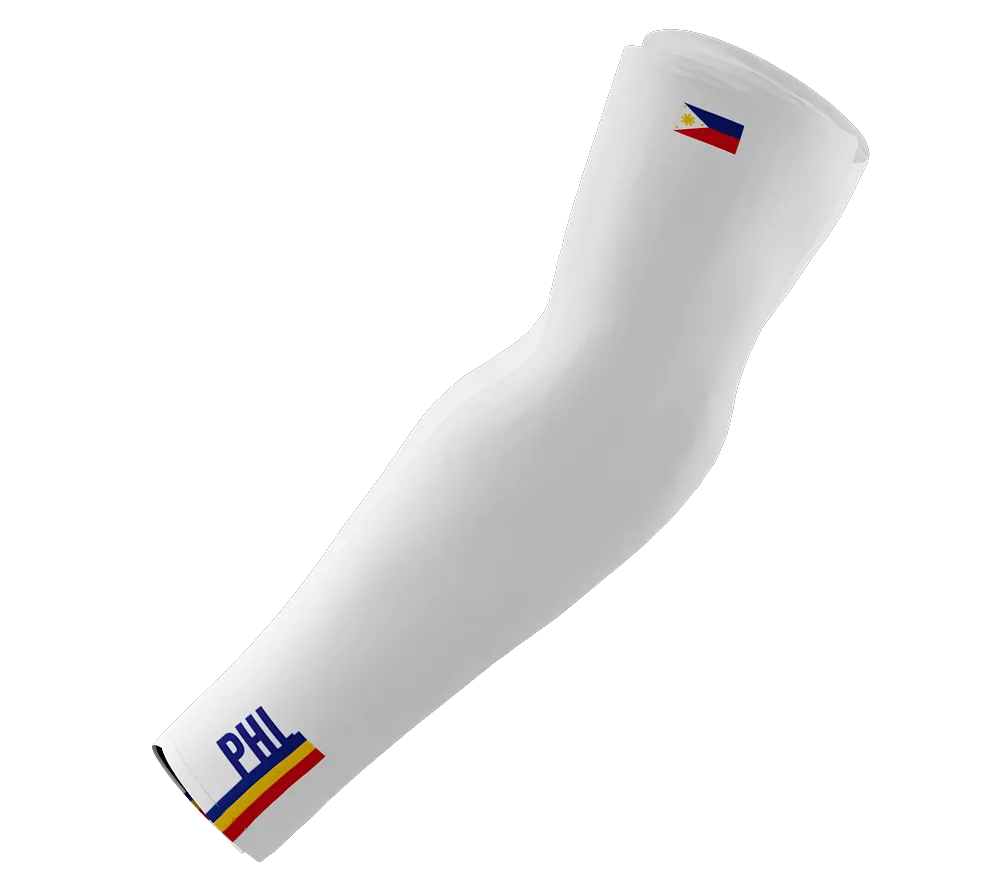 Philippines Code Compression Arm Sleeves - Walking - Cycling - Running - Golf - Baseball - Basketball