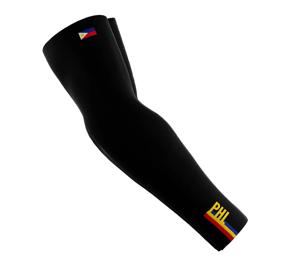 Philippines Code Compression Arm Sleeves - Walking - Cycling - Running - Golf - Baseball - Basketball