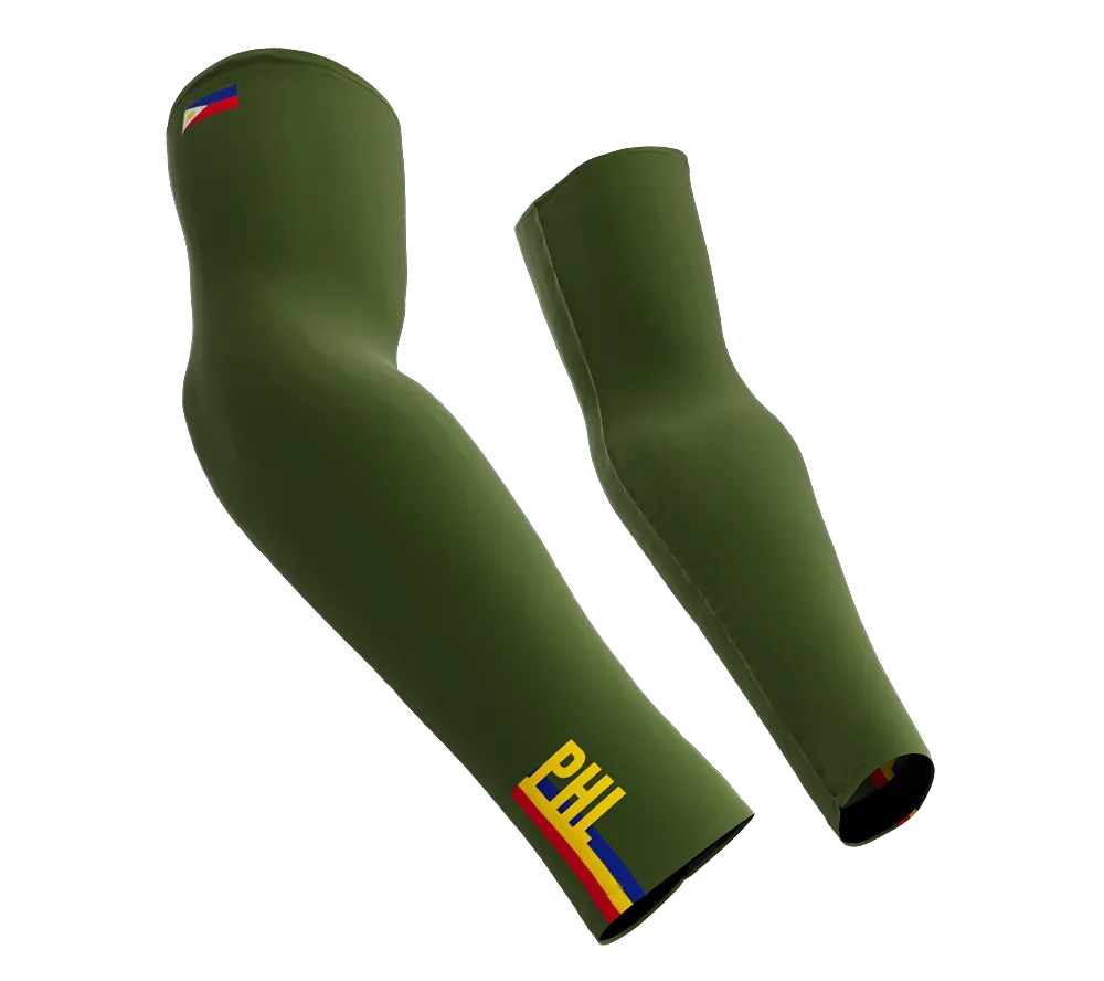 Philippines Code Compression Arm Sleeves - Walking - Cycling - Running - Golf - Baseball - Basketball