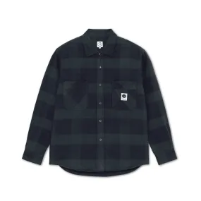 Polar | Mike Longsleeve Flannel Button Up Shirt - Navy/Teal