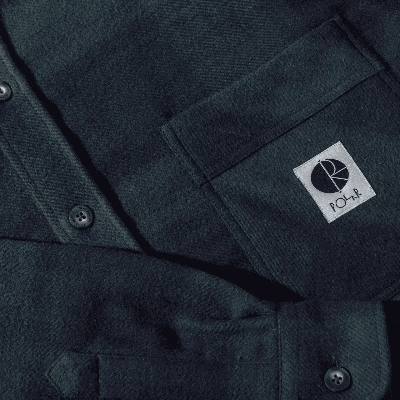 Polar | Mike Longsleeve Flannel Button Up Shirt - Navy/Teal