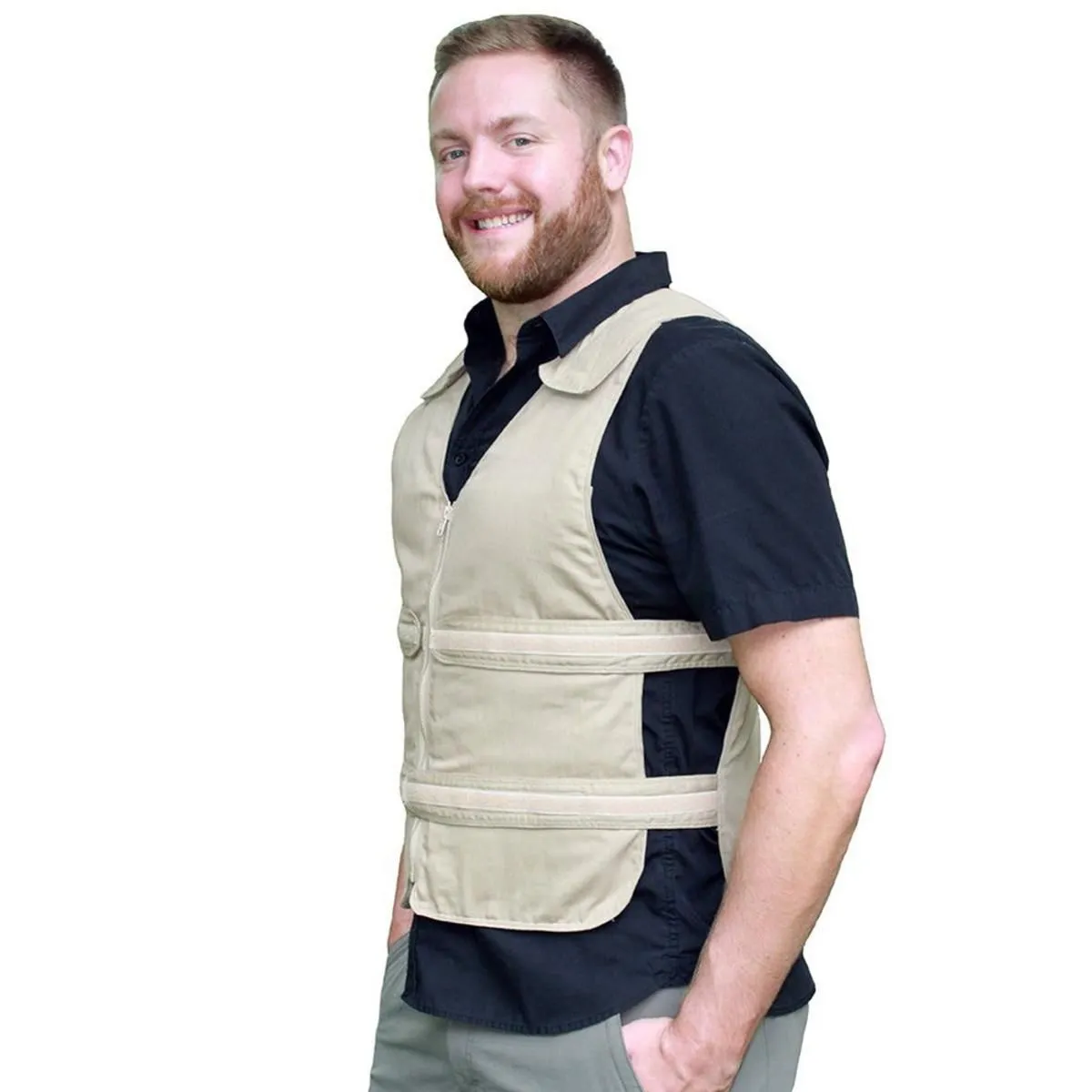 Polar Products Kool Max Adjustable Front Zipper Cooling Vest for Size M/L