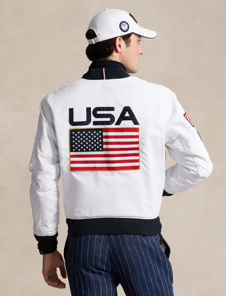 Polo Ralph Lauren Team USA Reversible Jacket, Ceramic White Multi