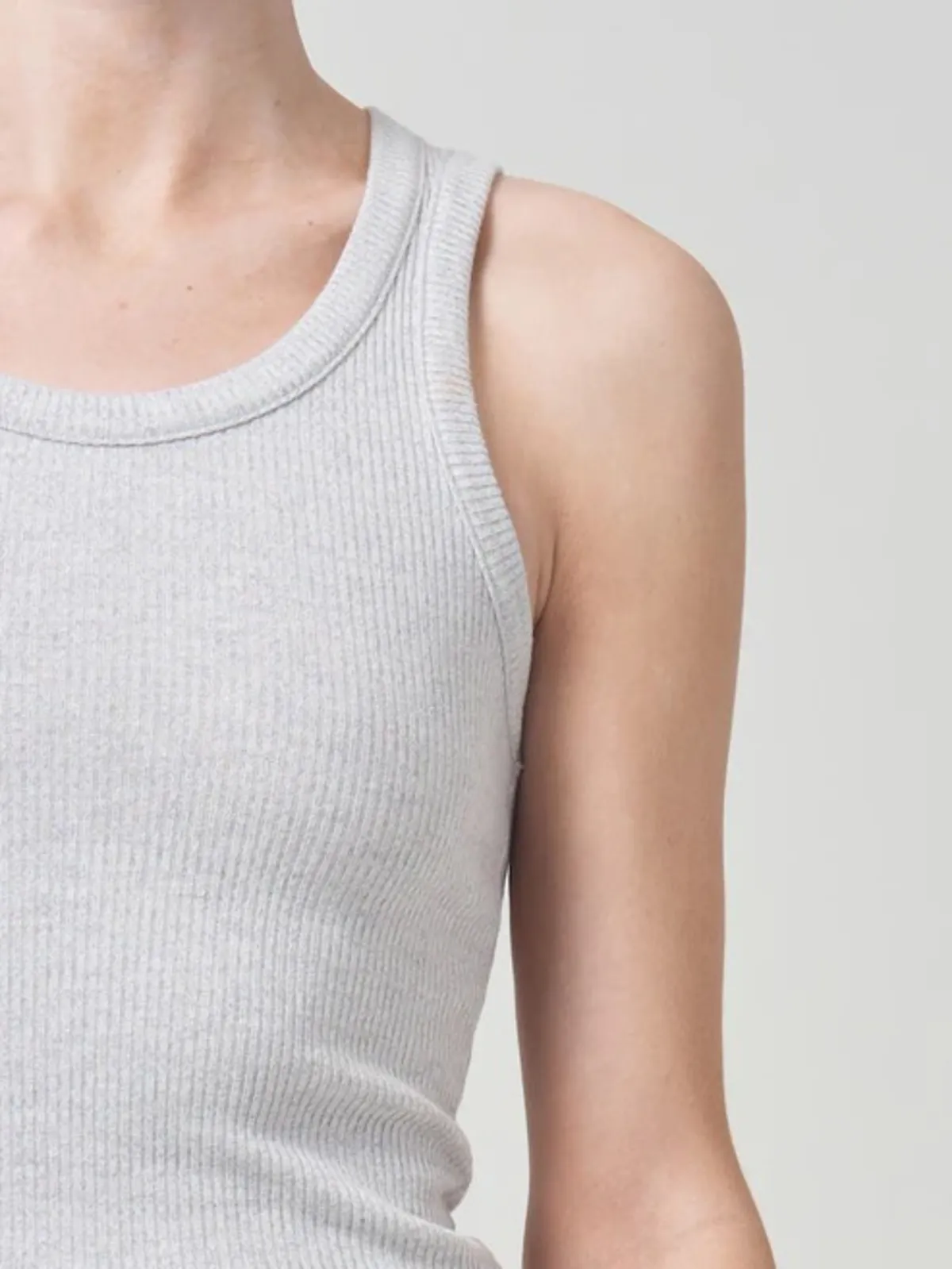 Poppy Tank - Heather Grey