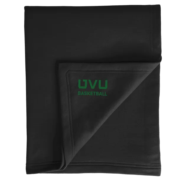 Port & Company Core Fleece Sweatshirt Blanket- UVU Basketball