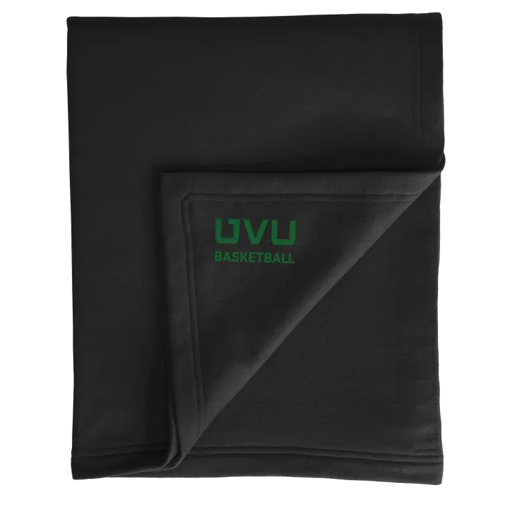 Port & Company Core Fleece Sweatshirt Blanket- UVU Basketball