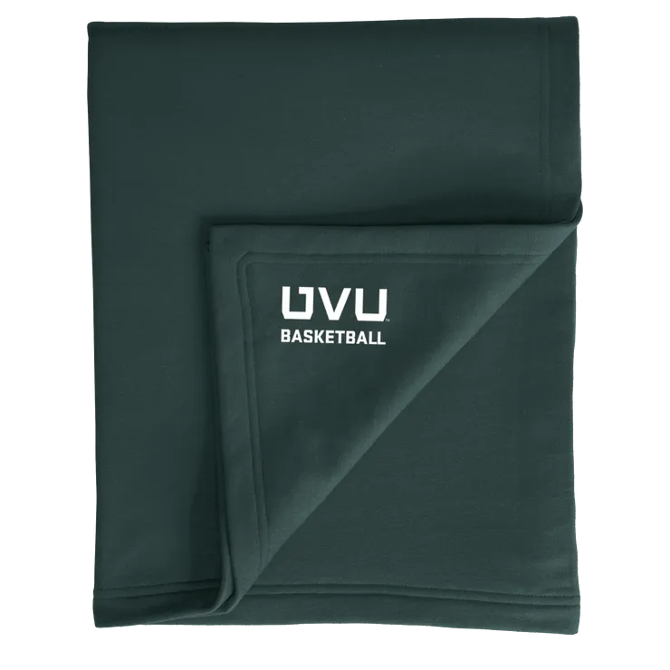 Port & Company Core Fleece Sweatshirt Blanket- UVU Basketball