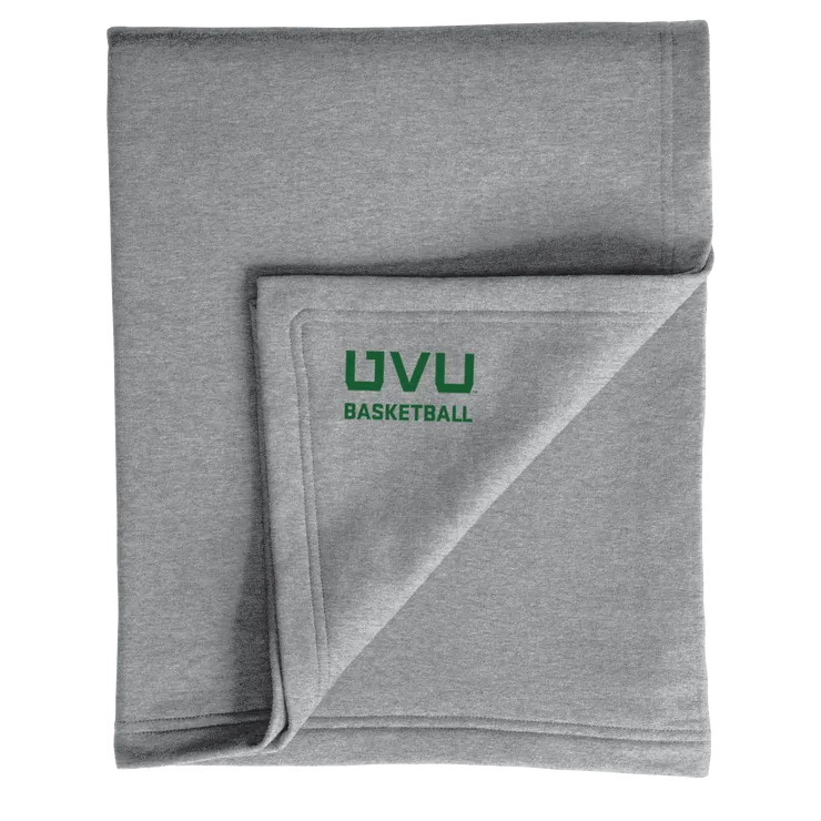 Port & Company Core Fleece Sweatshirt Blanket- UVU Basketball