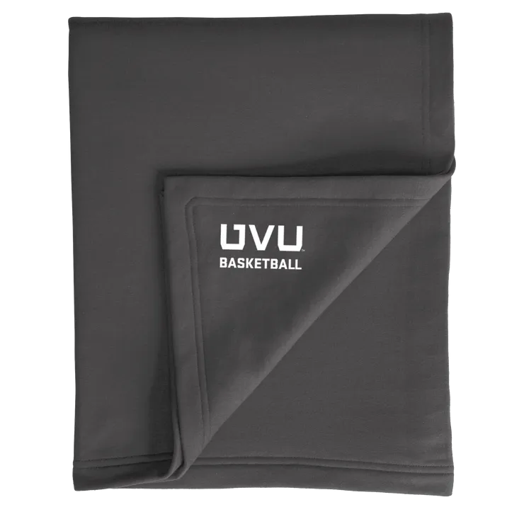 Port & Company Core Fleece Sweatshirt Blanket- UVU Basketball