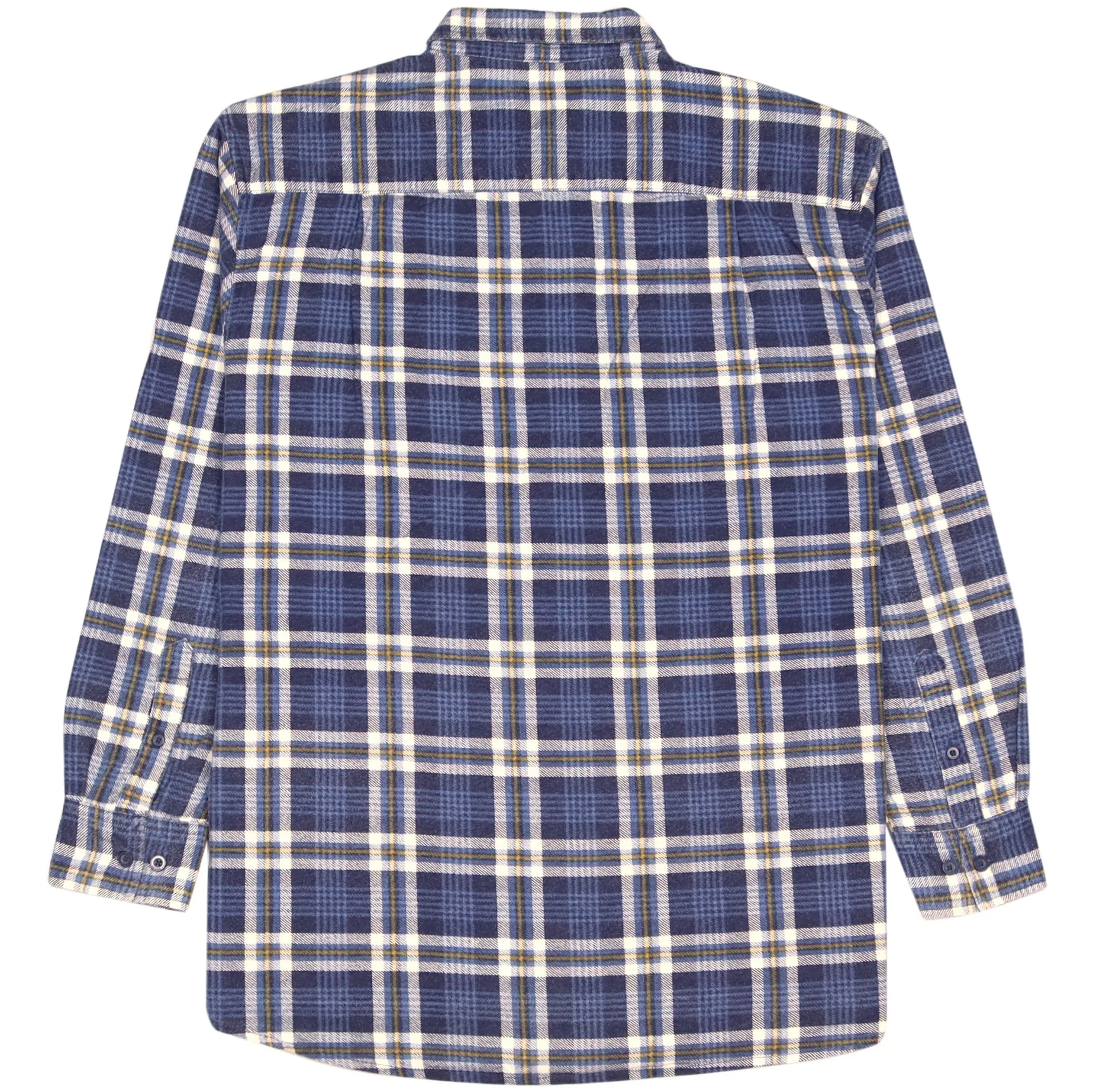 Portonova Checkered Flannel Shirt Blue Beige