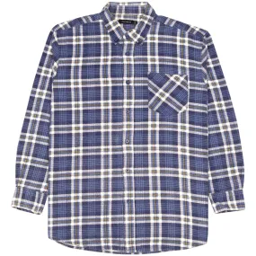 Portonova Checkered Flannel Shirt Blue Beige