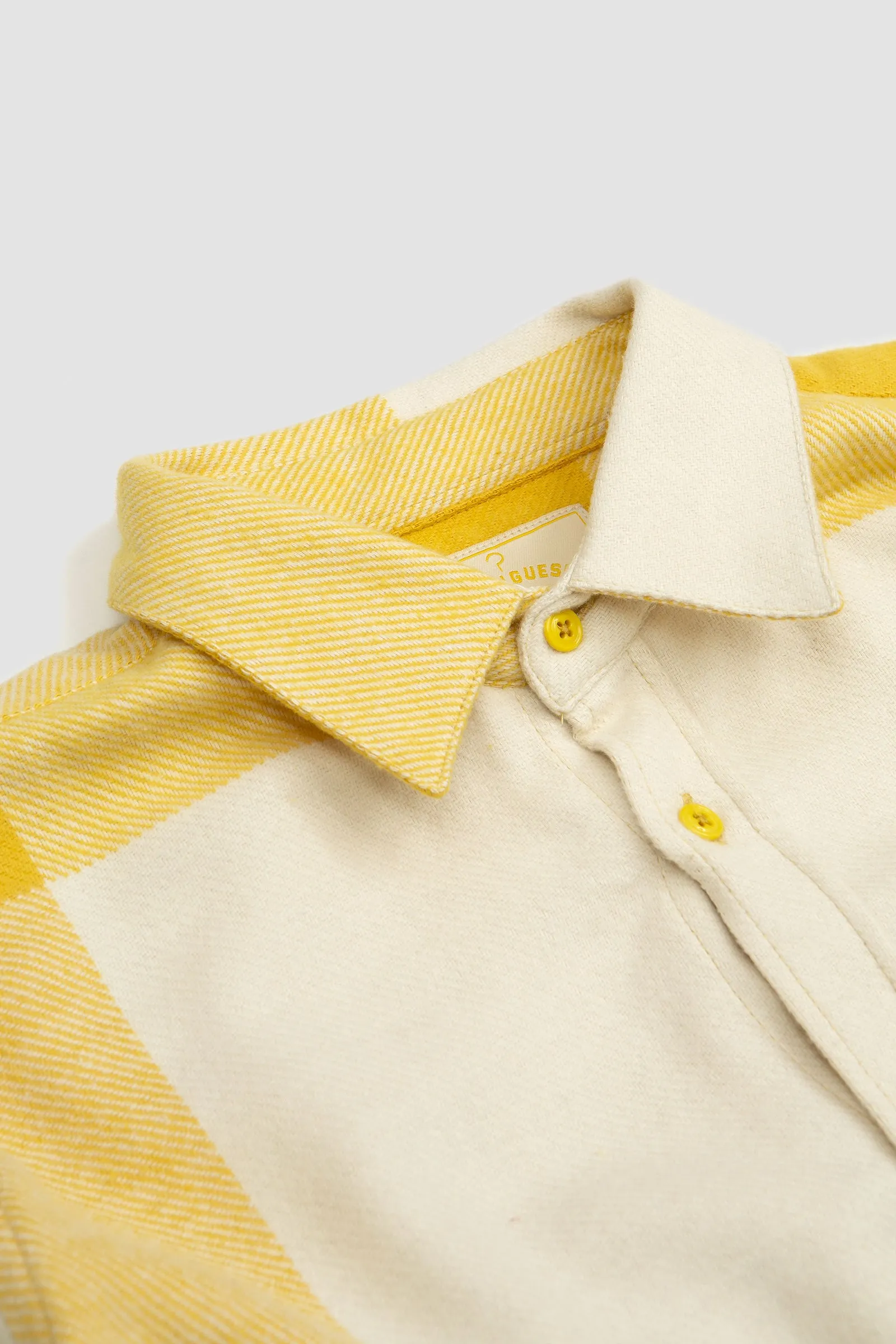 Portuguese Flannel Placement Shirt Ecru/Yellow