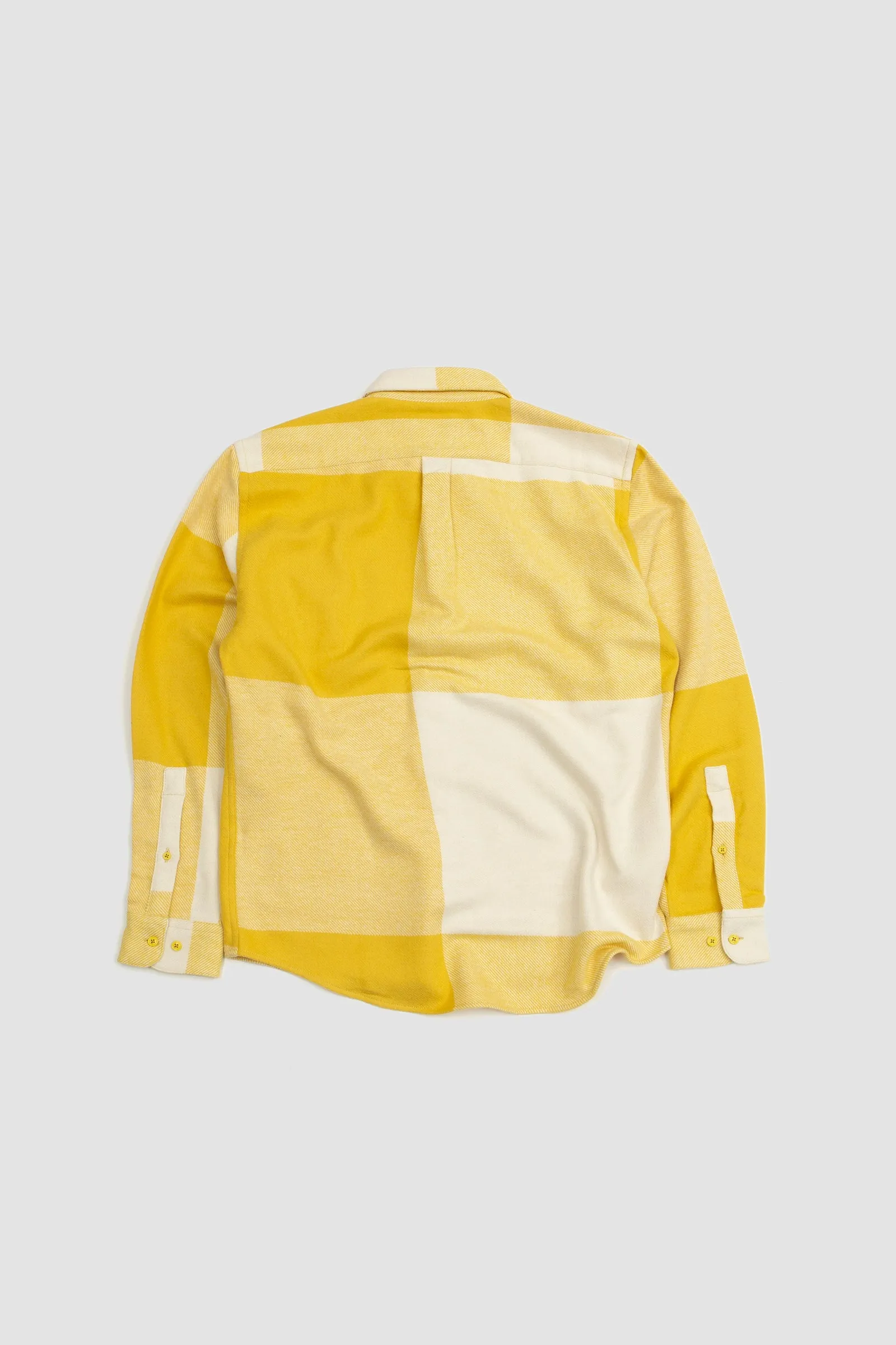 Portuguese Flannel Placement Shirt Ecru/Yellow